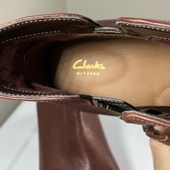 EUC Clark’s Maypearl Ramie size 12 Zip Booties, leather uppers and lining - Picture 13 of 15